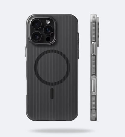 Corrugated Hybrid MagSafe Case for iPhone - Black