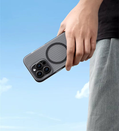 Corrugated Hybrid MagSafe Case for iPhone - Black