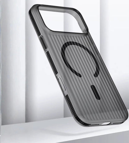 Corrugated Hybrid MagSafe Case for iPhone - Black