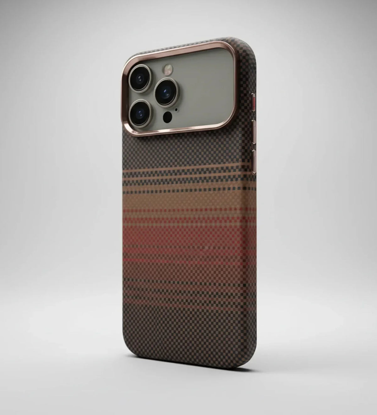 Classic Plaid Carbon Fiber MagSafe iPhone Case Cover - Slim, Stylish & Protective