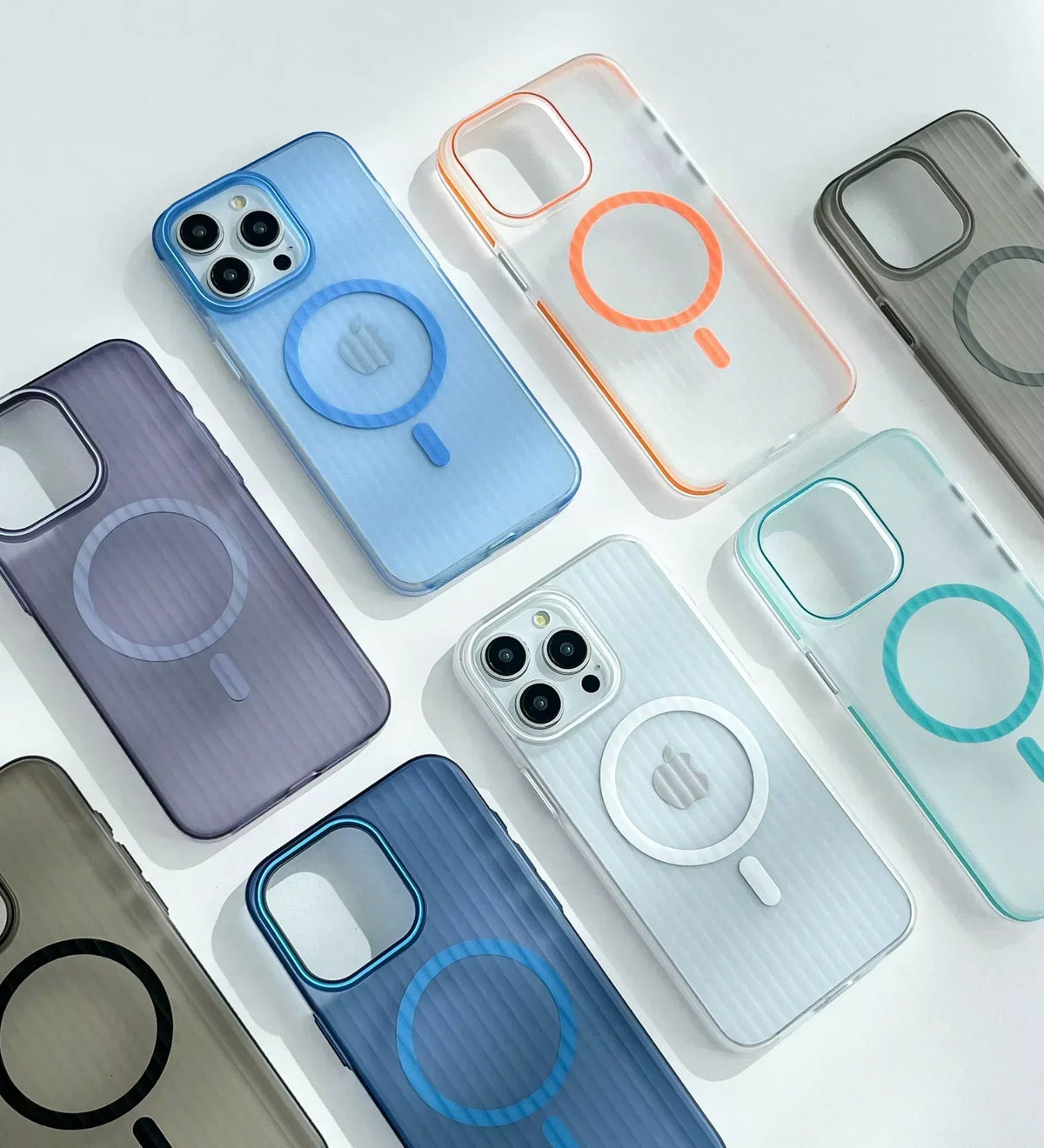 Corrugated Hybrid MagSafe Case Cover for iPhone - White