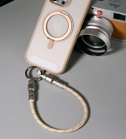 ROCK R15 Phone Lanyard + Fast-Charging Data Cable - Beige
