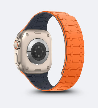 Magnetic Link Silicone Band for Apple Watch – Orange