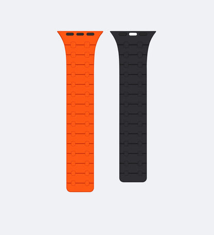 Magnetic Link Silicone Band for Apple Watch – Orange