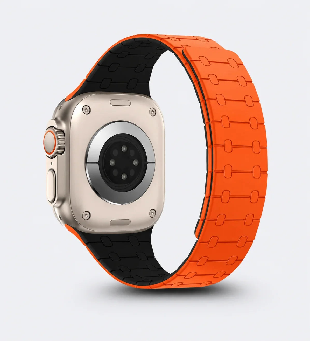 Creslia Magnetic Link Silicone Band for Apple Watch - Red