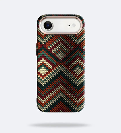 Knitted Pattern Carbon Fiber MagSafe iPhone Case Cover - Slim, Stylish & Protective