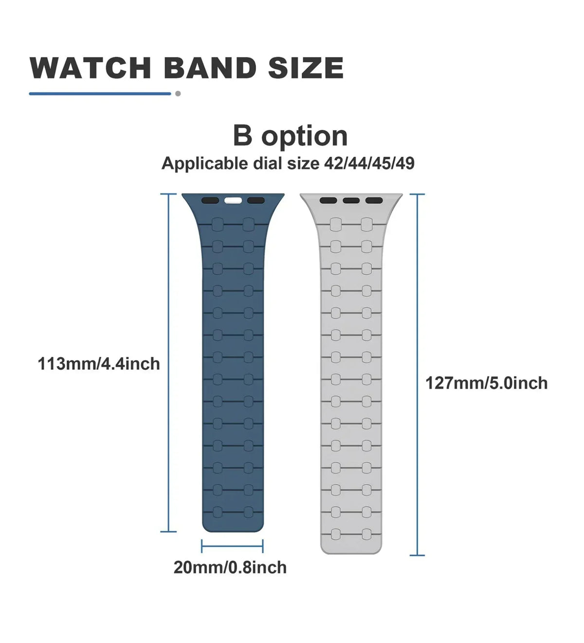 Creslia Magnetic Link Silicone Band for Apple Watch – Mauve Purple
