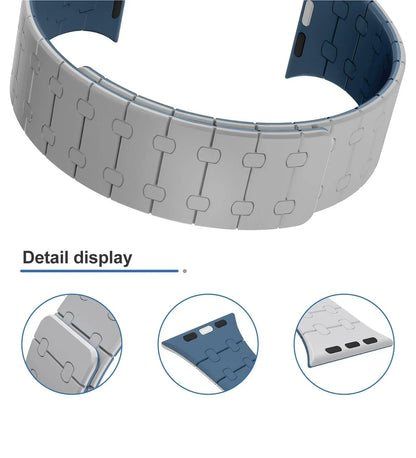 Creslia Magnetic Link Silicone Band for Apple Watch - Red