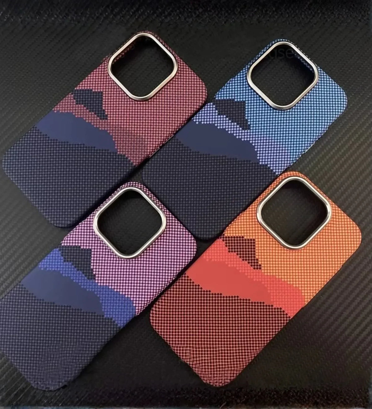 Mountain Horizon Carbon Fiber MagSafe iPhone Case Cover - Slim, Stylish & Protective