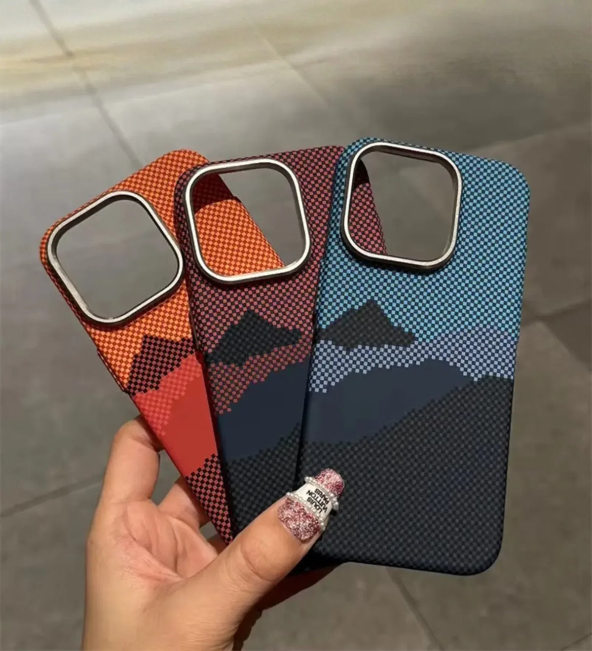 Mountain Horizon Carbon Fiber MagSafe iPhone Case Cover - Slim, Stylish & Protective