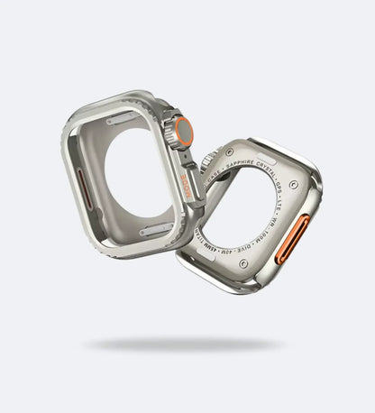 Apple Watch Ultra Converter Case Cover – Instantly Transform 44/45/46mm into Ultra Look - Natural Titanium