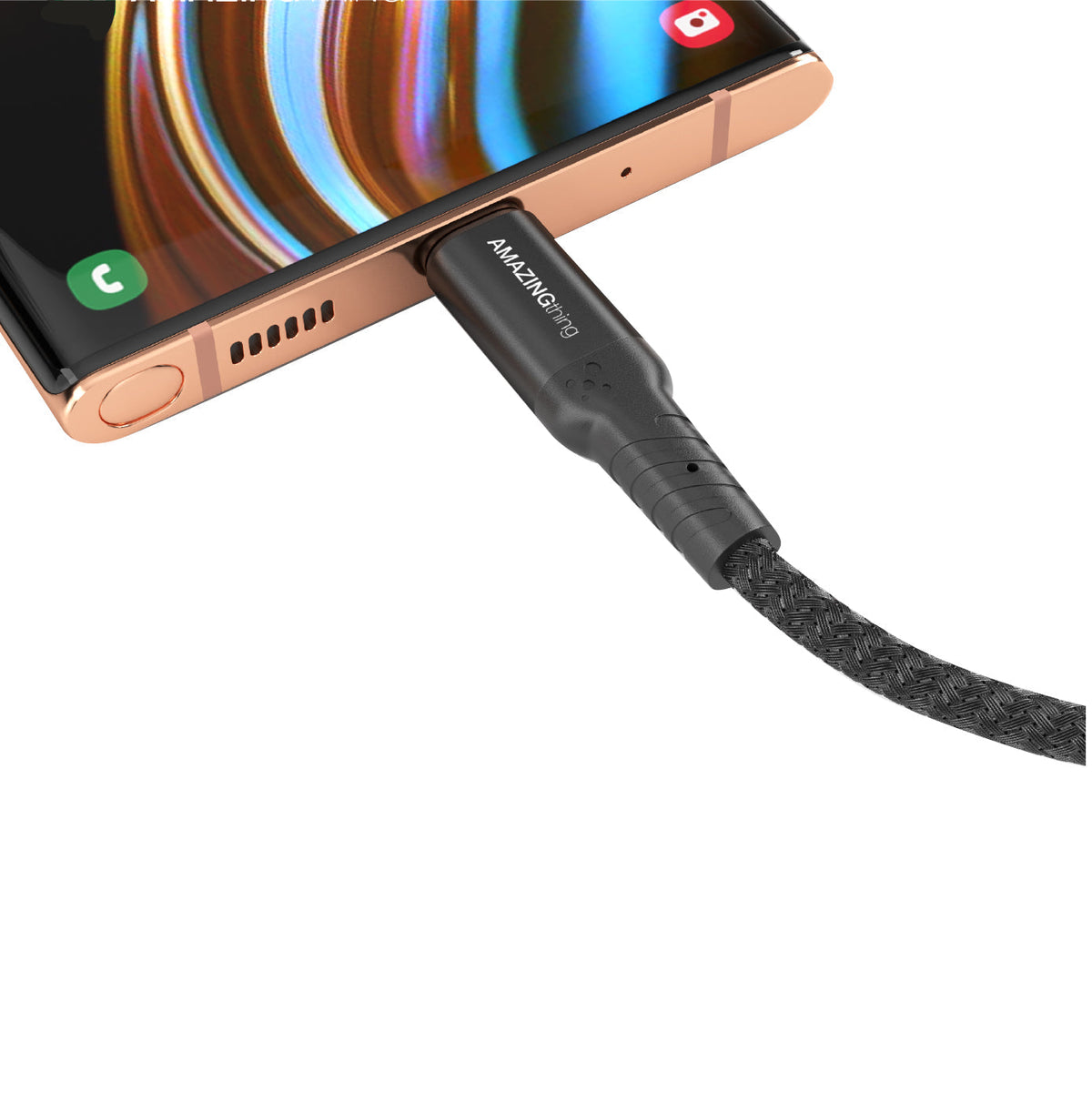 SUPREMELINK Bullet Shield AntiMicrobial PD TypeC to TypeC  2 in 1 with USB-A Cable