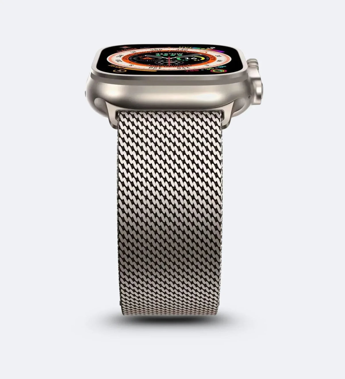 Stainless Steel Mesh Band - Compatible with Apple Watch - Desert Titanium