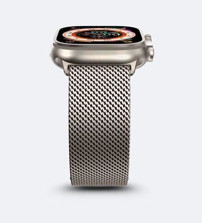Stainless Steel Mesh Band - Compatible with Apple Watch - Desert Titanium