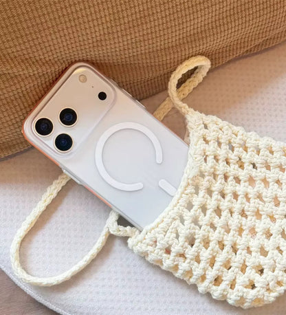 Corrugated Hybrid MagSafe Case Cover for iPhone - White