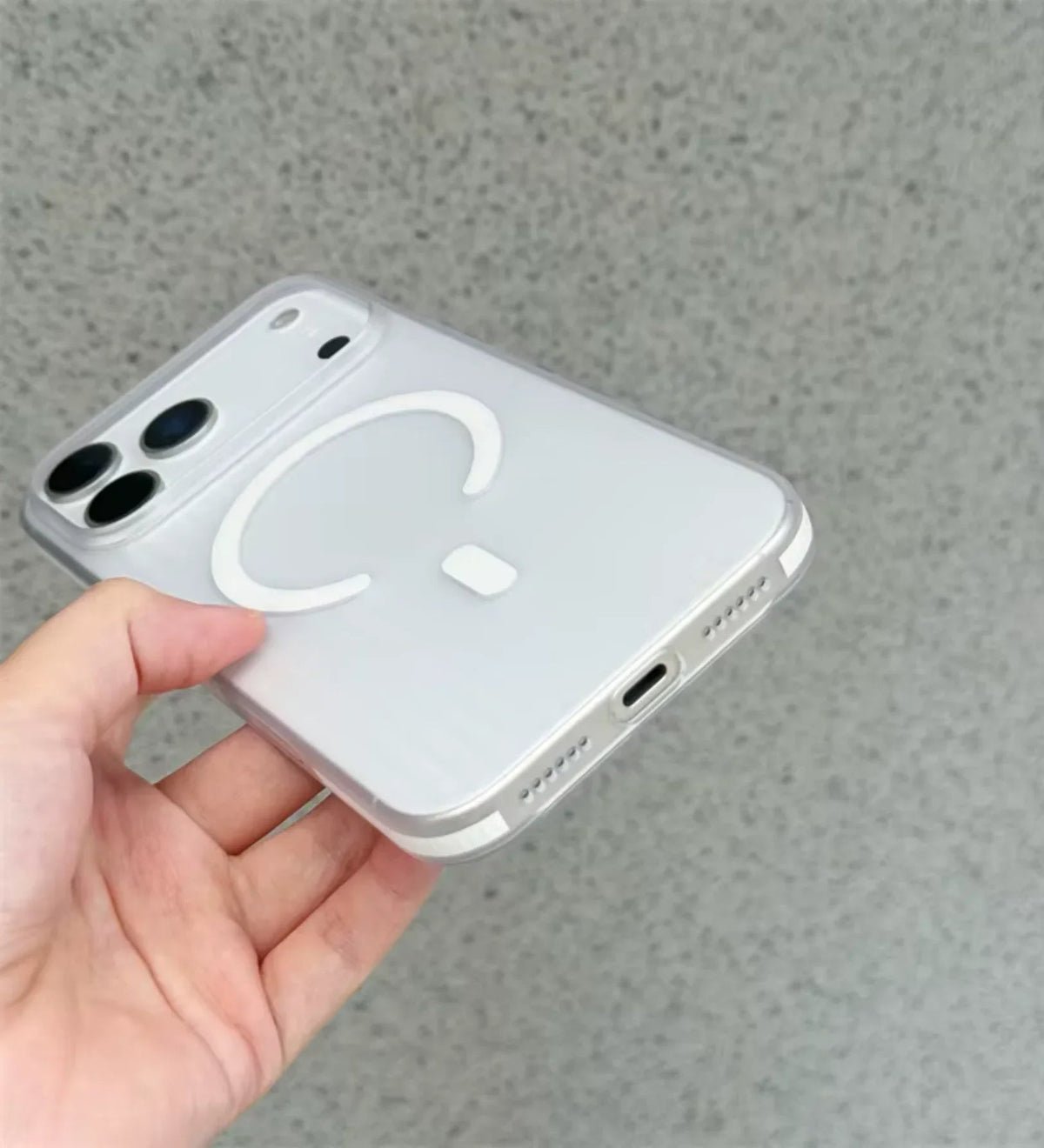 Corrugated Hybrid MagSafe Case Cover for iPhone - White