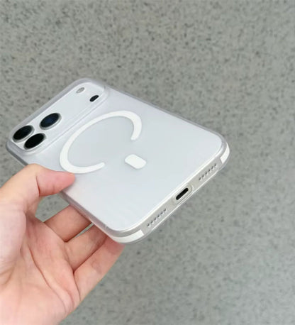 Corrugated Hybrid MagSafe Case Cover for iPhone - White