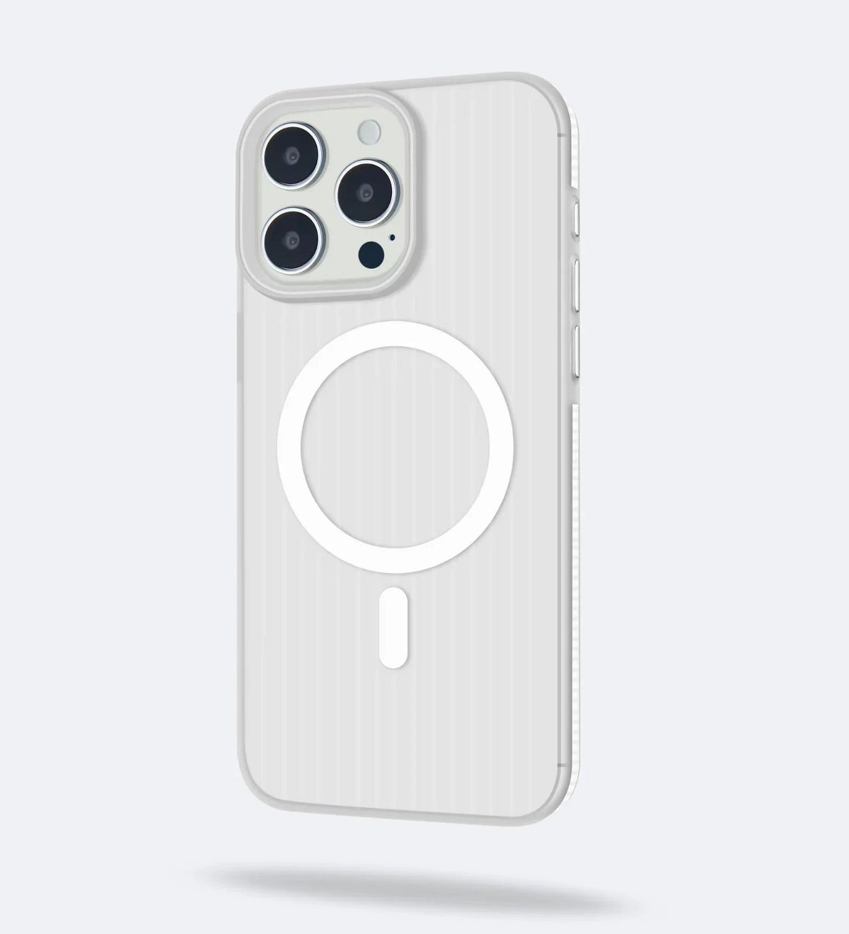 Corrugated Hybrid MagSafe Case Cover for iPhone - White