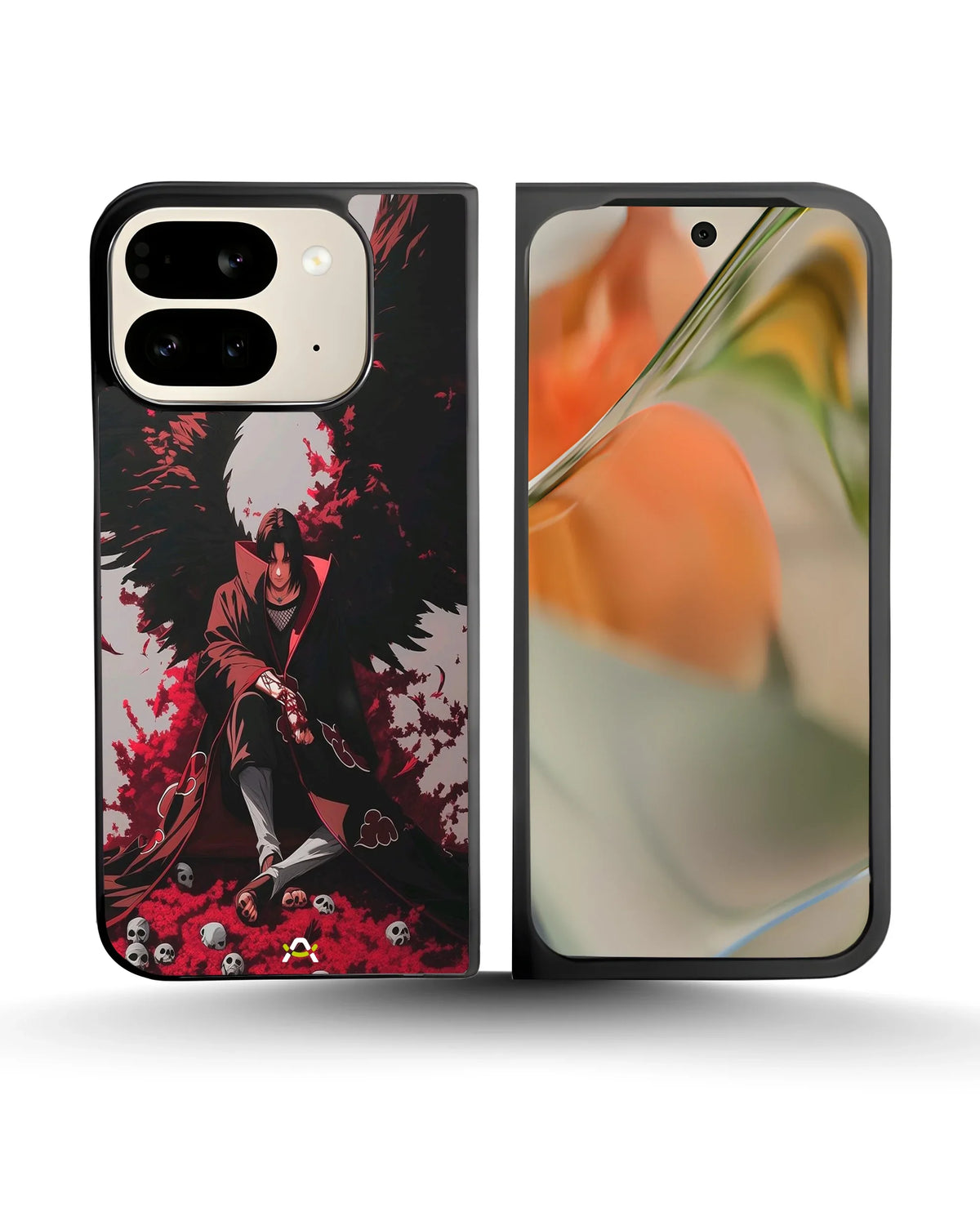 Anime Dark Warrior Phone Case - Dark Red & Black Print for iPhone, Samsung, Pixel, OnePlus & Vivo