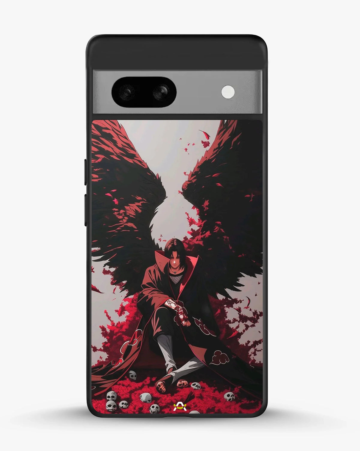Anime Dark Warrior Phone Case - Dark Red & Black Print for iPhone, Samsung, Pixel, OnePlus & Vivo
