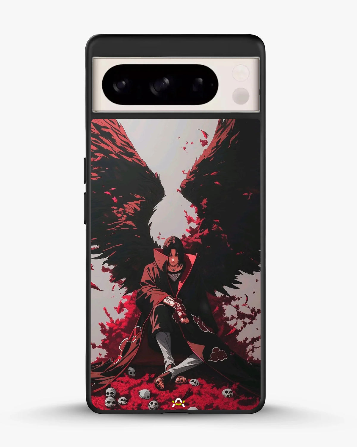 Anime Dark Warrior Phone Case - Dark Red & Black Print for iPhone, Samsung, Pixel, OnePlus & Vivo