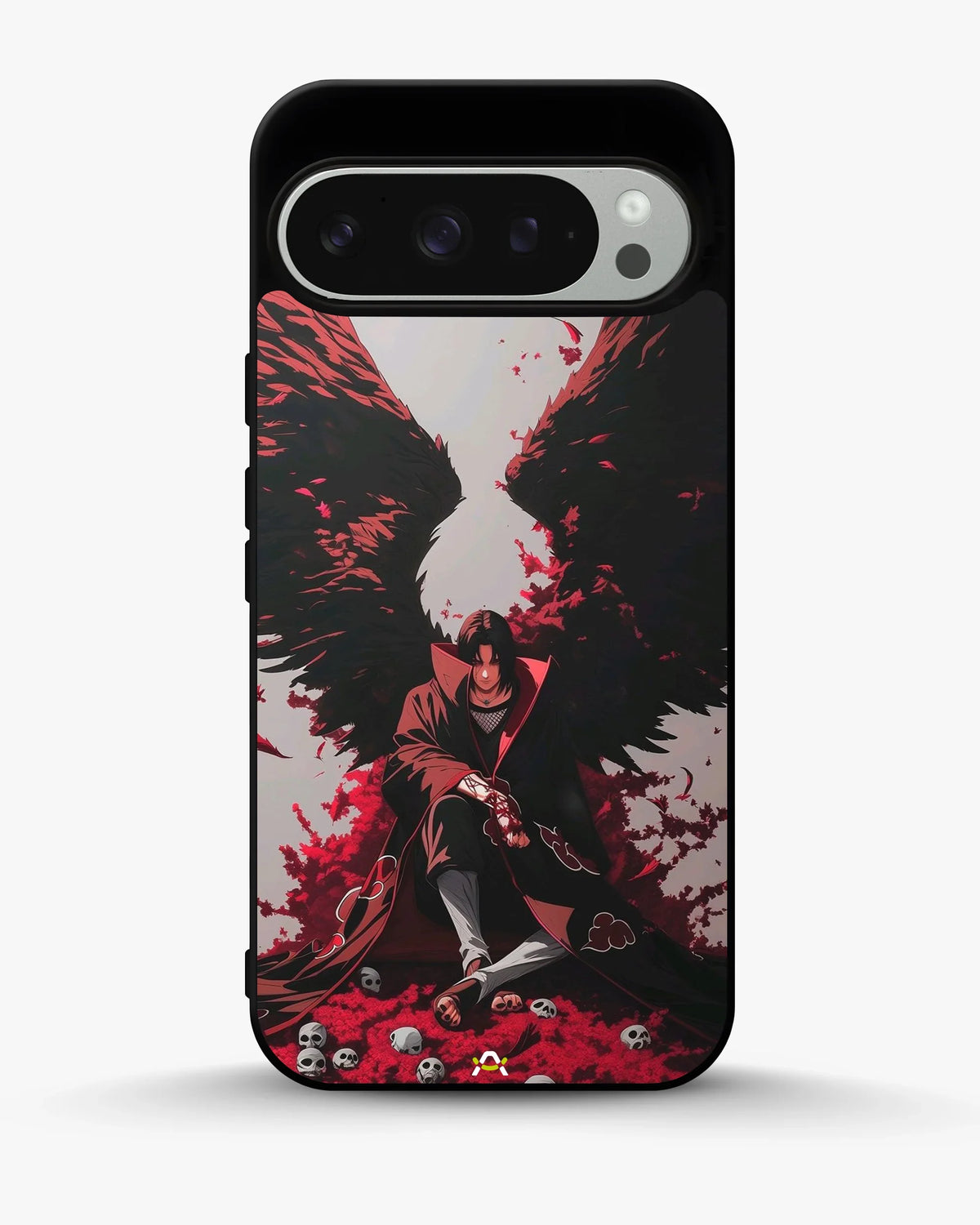 Anime Dark Warrior Phone Case - Dark Red & Black Print for iPhone, Samsung, Pixel, OnePlus & Vivo