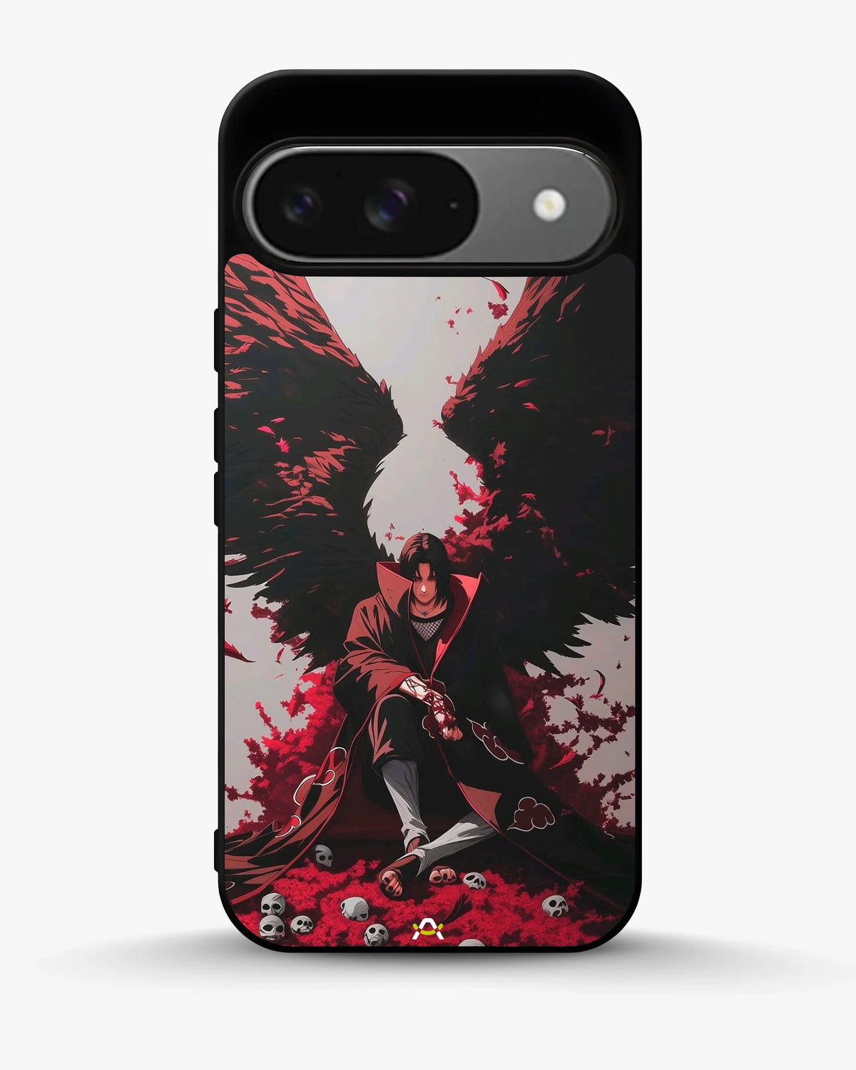 Anime Dark Warrior Phone Case - Dark Red & Black Print for iPhone, Samsung, Pixel, OnePlus & Vivo