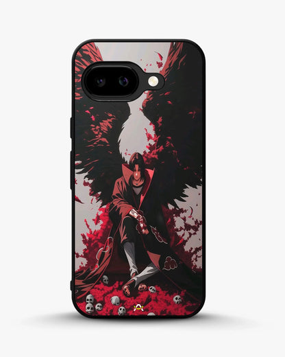 Anime Dark Warrior Phone Case - Dark Red & Black Print for iPhone, Samsung, Pixel, OnePlus & Vivo