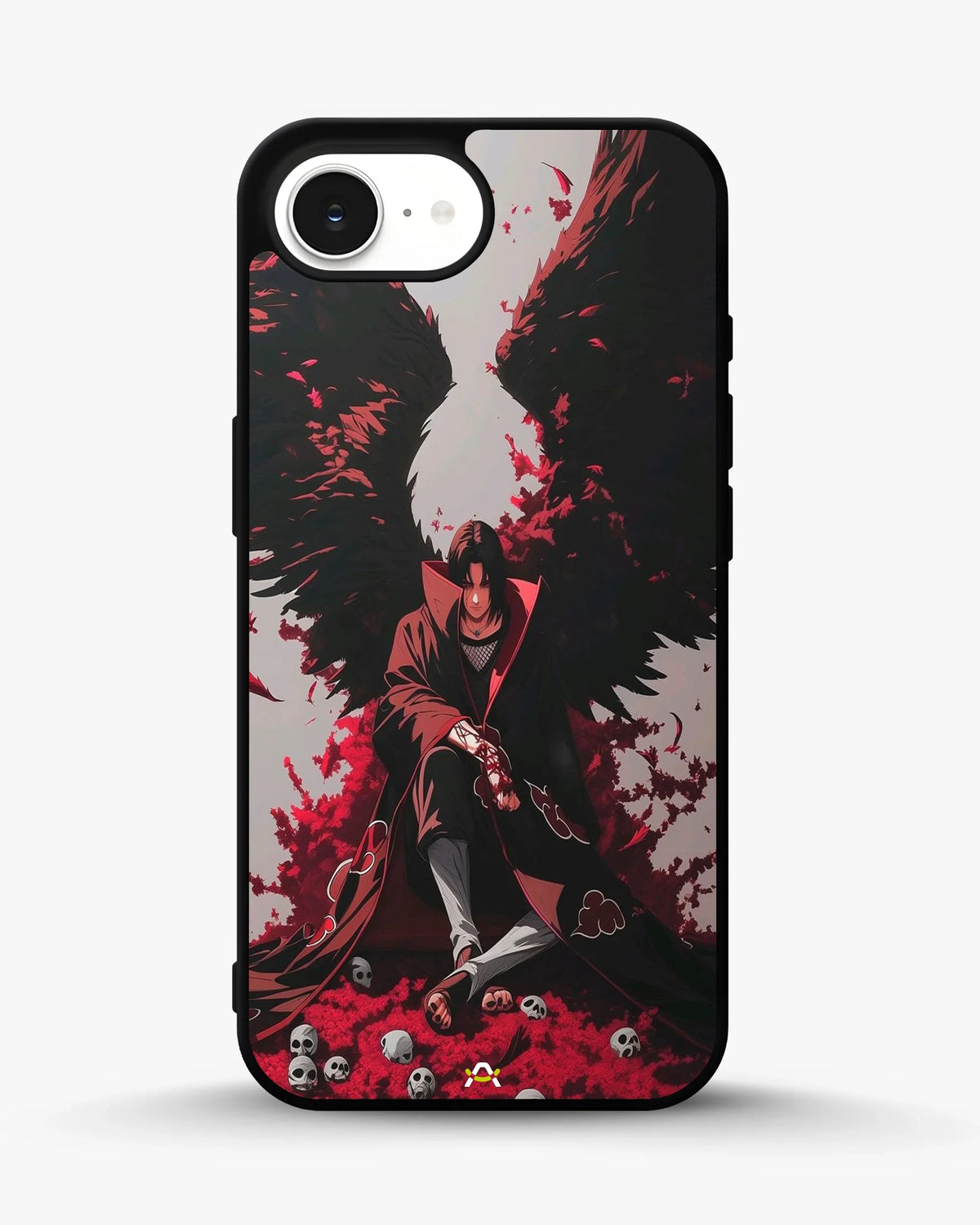 Anime Dark Warrior Phone Case - Dark Red & Black Print for iPhone, Samsung, Pixel, OnePlus & Vivo