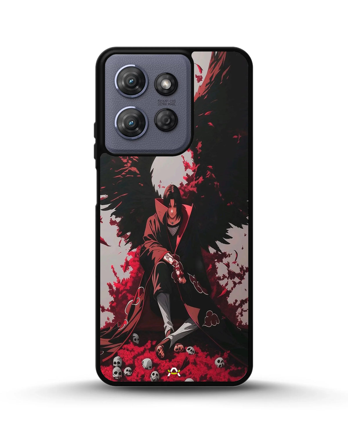 Anime Dark Warrior Phone Case - Dark Red & Black Print for iPhone, Samsung, Pixel, OnePlus & Vivo