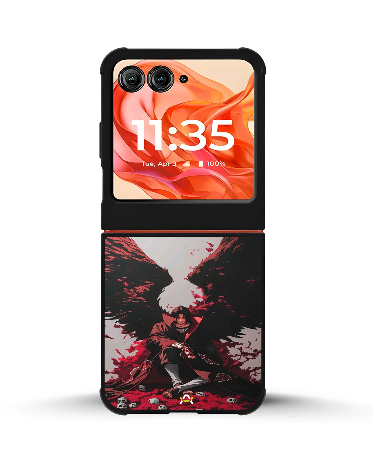 Anime Dark Warrior Phone Case - Dark Red & Black Print for iPhone, Samsung, Pixel, OnePlus & Vivo