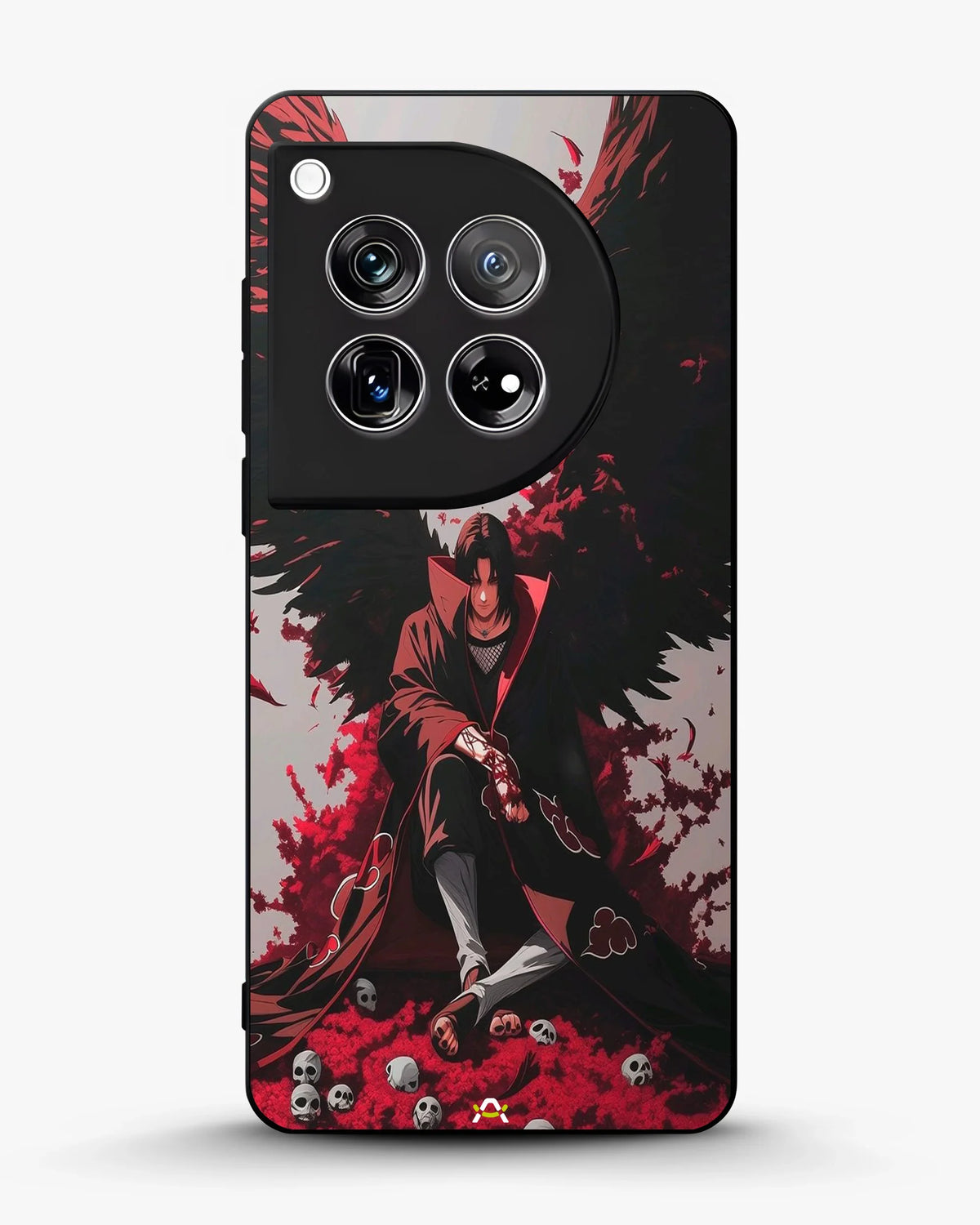 Anime Dark Warrior Phone Case - Dark Red & Black Print for iPhone, Samsung, Pixel, OnePlus & Vivo