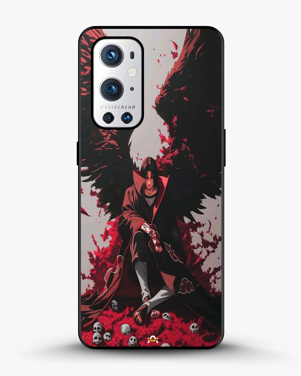 Anime Dark Warrior Phone Case - Dark Red & Black Print for iPhone, Samsung, Pixel, OnePlus & Vivo