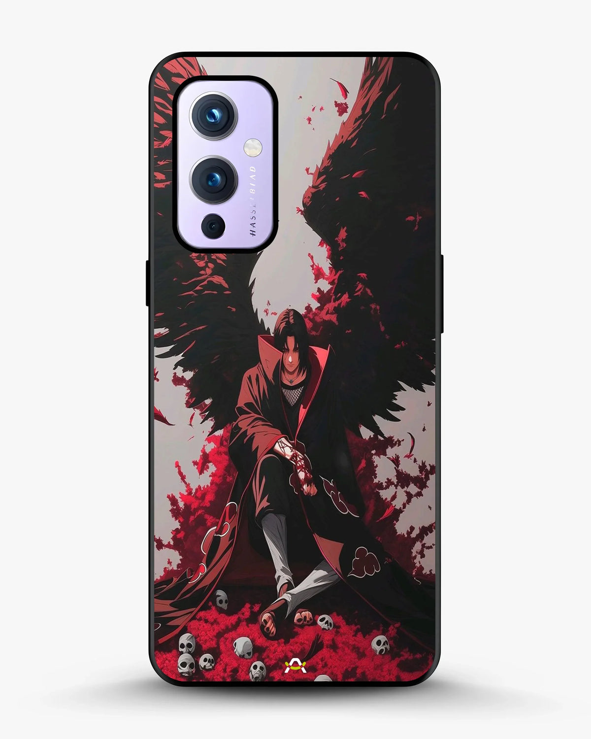 Anime Dark Warrior Phone Case - Dark Red & Black Print for iPhone, Samsung, Pixel, OnePlus & Vivo