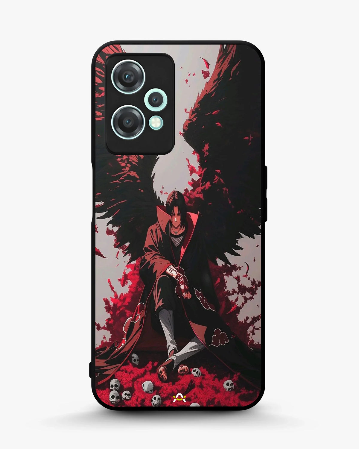 Anime Dark Warrior Phone Case - Dark Red & Black Print for iPhone, Samsung, Pixel, OnePlus & Vivo