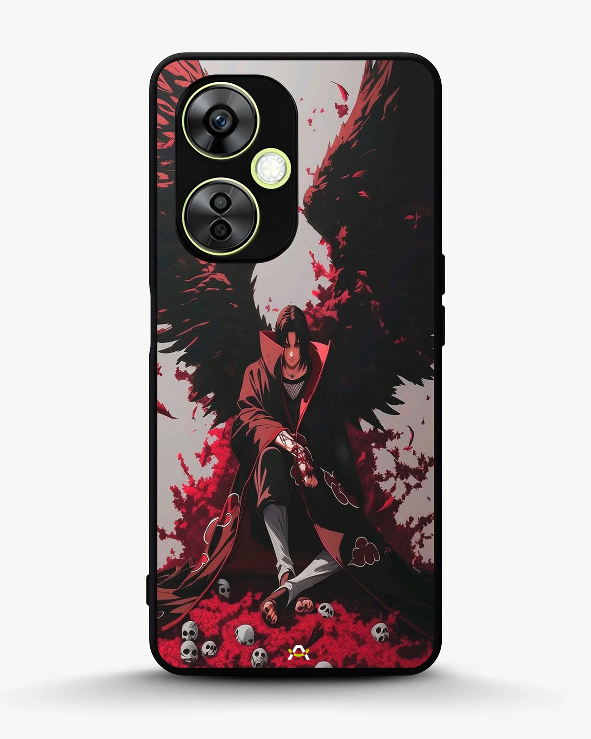 Anime Dark Warrior Phone Case - Dark Red & Black Print for iPhone, Samsung, Pixel, OnePlus & Vivo