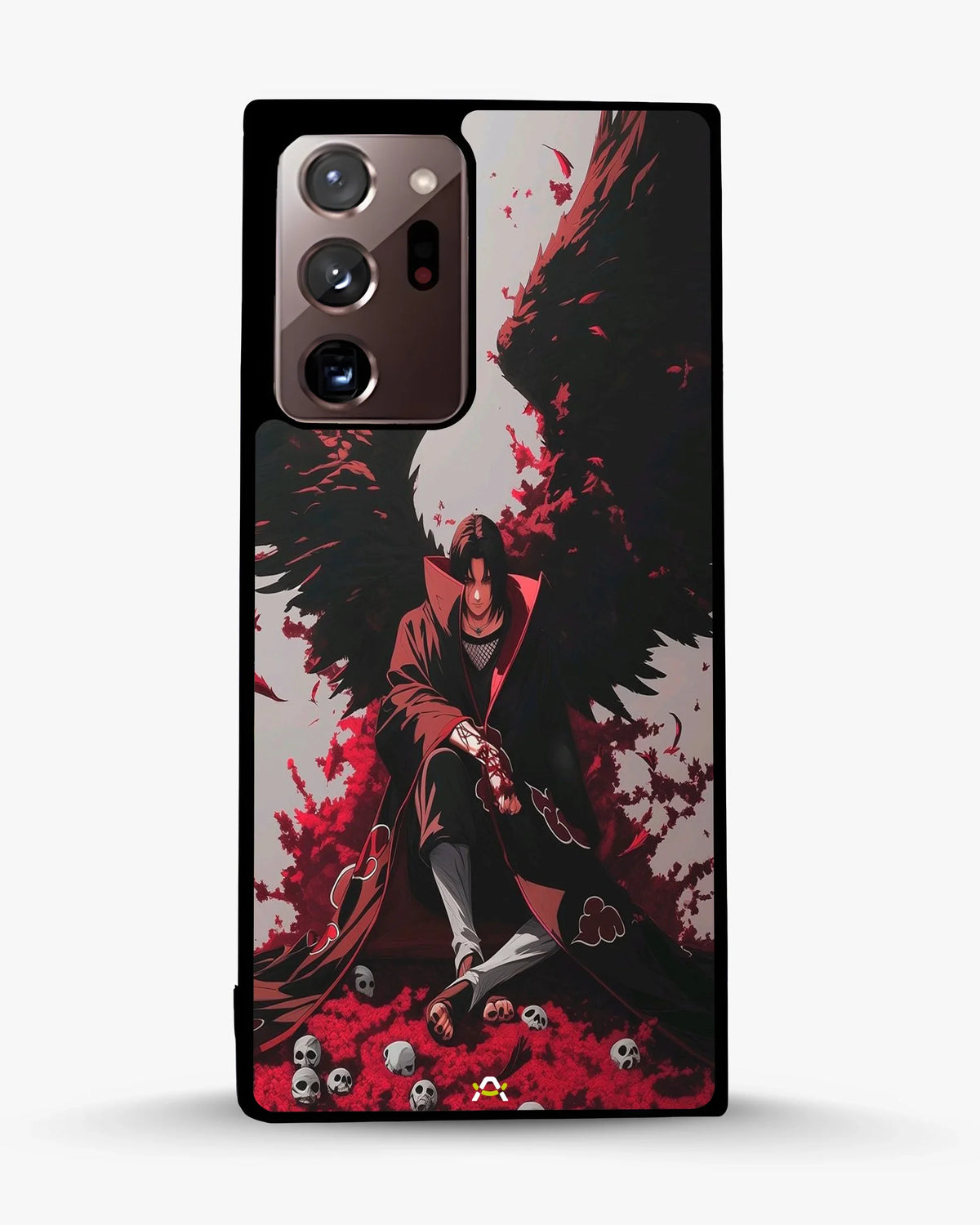Anime Dark Warrior Phone Case - Dark Red & Black Print for iPhone, Samsung, Pixel, OnePlus & Vivo