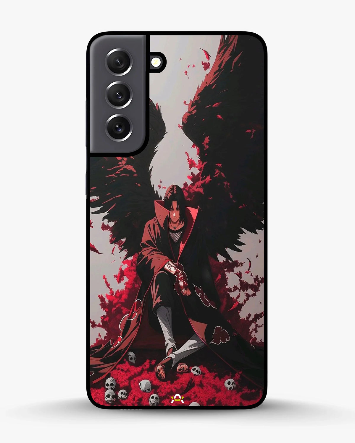 Anime Dark Warrior Phone Case - Dark Red & Black Print for iPhone, Samsung, Pixel, OnePlus & Vivo