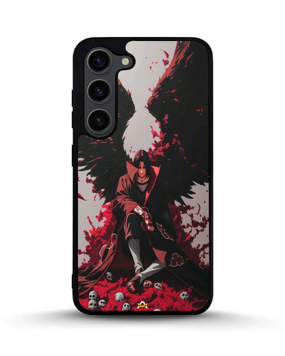 Anime Dark Warrior Phone Case - Dark Red & Black Print for iPhone, Samsung, Pixel, OnePlus & Vivo