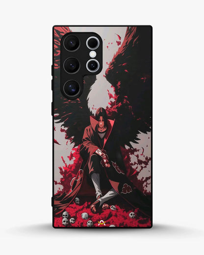 Anime Dark Warrior Phone Case - Dark Red & Black Print for iPhone, Samsung, Pixel, OnePlus & Vivo