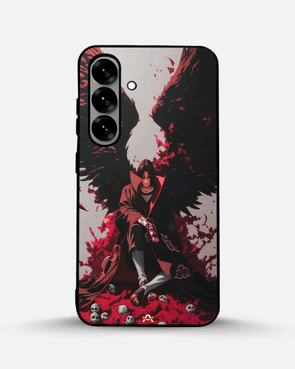 Anime Dark Warrior Phone Case - Dark Red & Black Print for iPhone, Samsung, Pixel, OnePlus & Vivo