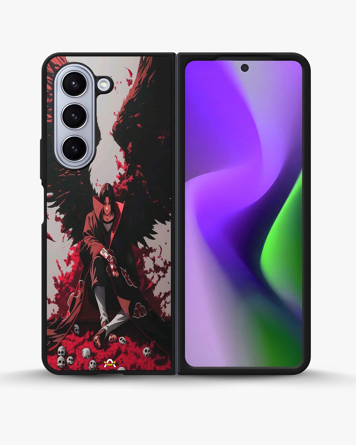 Anime Dark Warrior Phone Case - Dark Red & Black Print for iPhone, Samsung, Pixel, OnePlus & Vivo