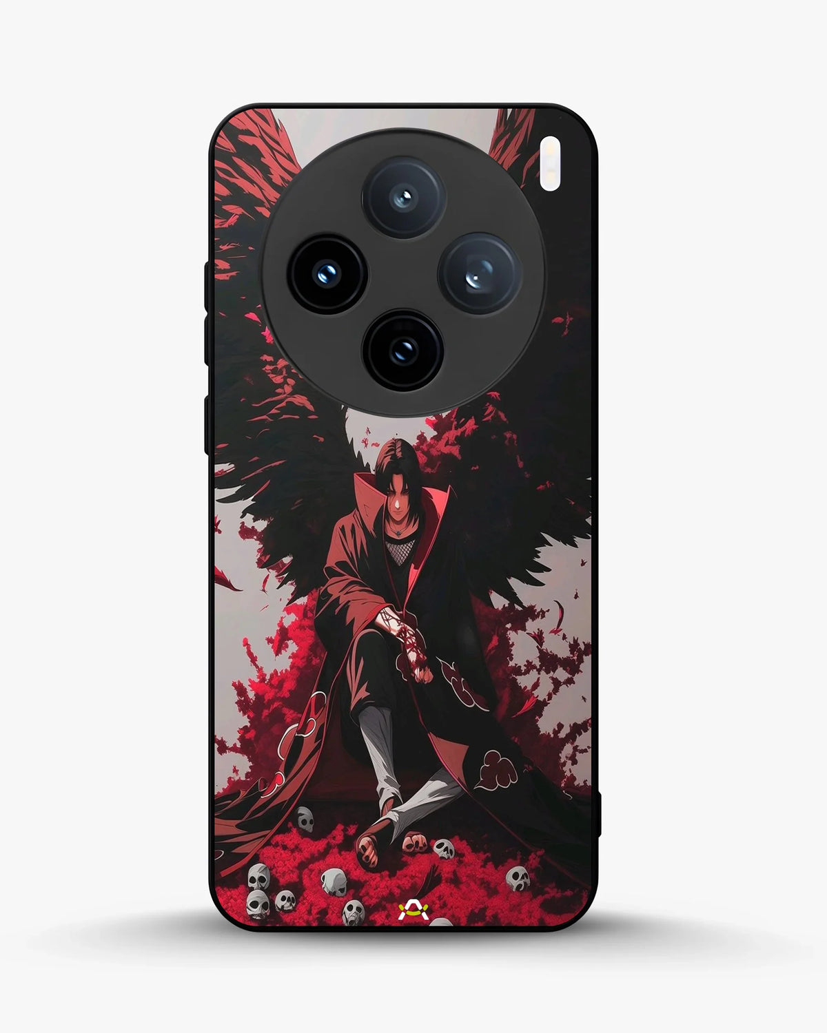 Anime Dark Warrior Phone Case - Dark Red & Black Print for iPhone, Samsung, Pixel, OnePlus & Vivo
