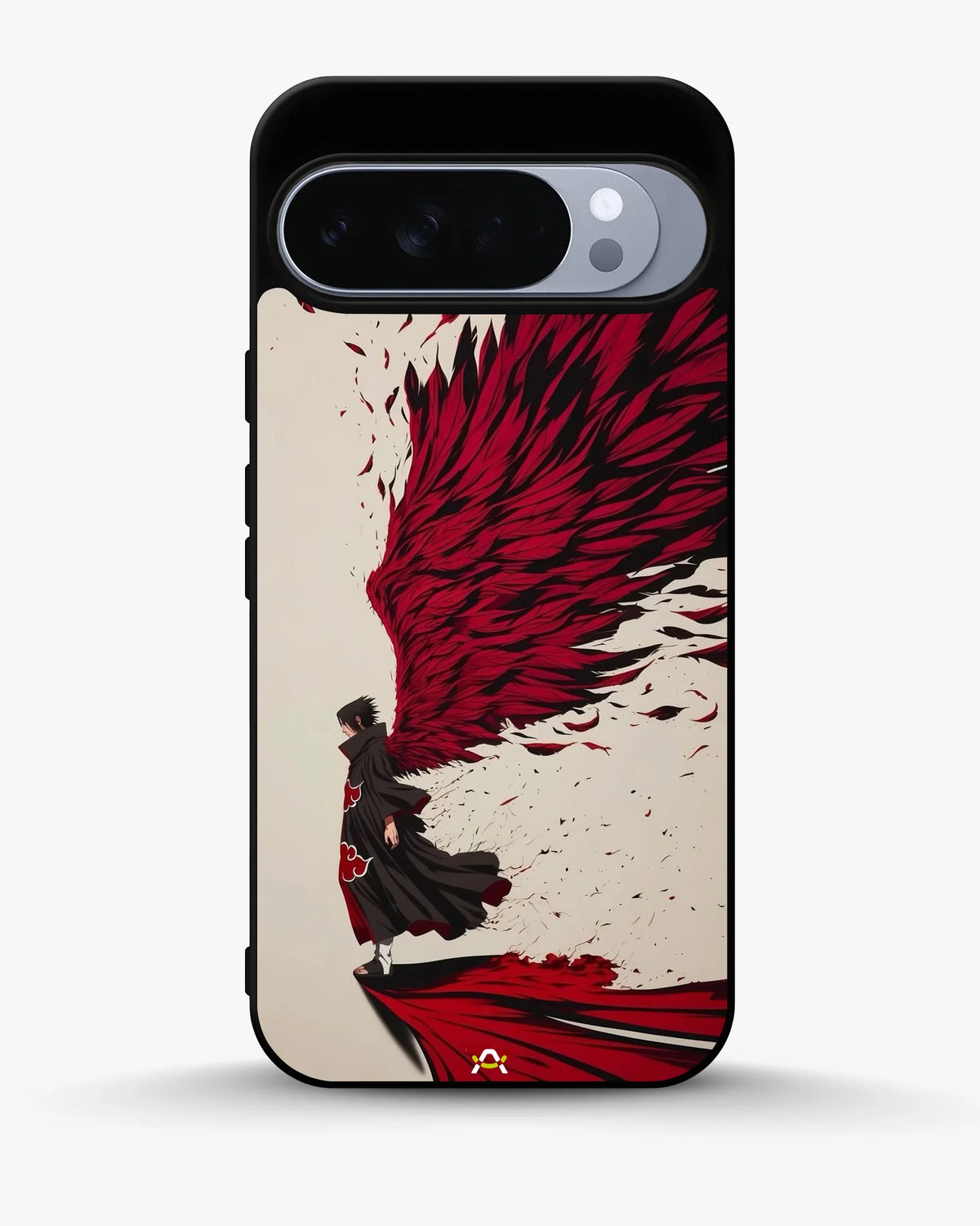 Anime Hero Phone Case - Bold Red & Black Character Print for iPhone, Samsung, Pixel, OnePlus & Vivo