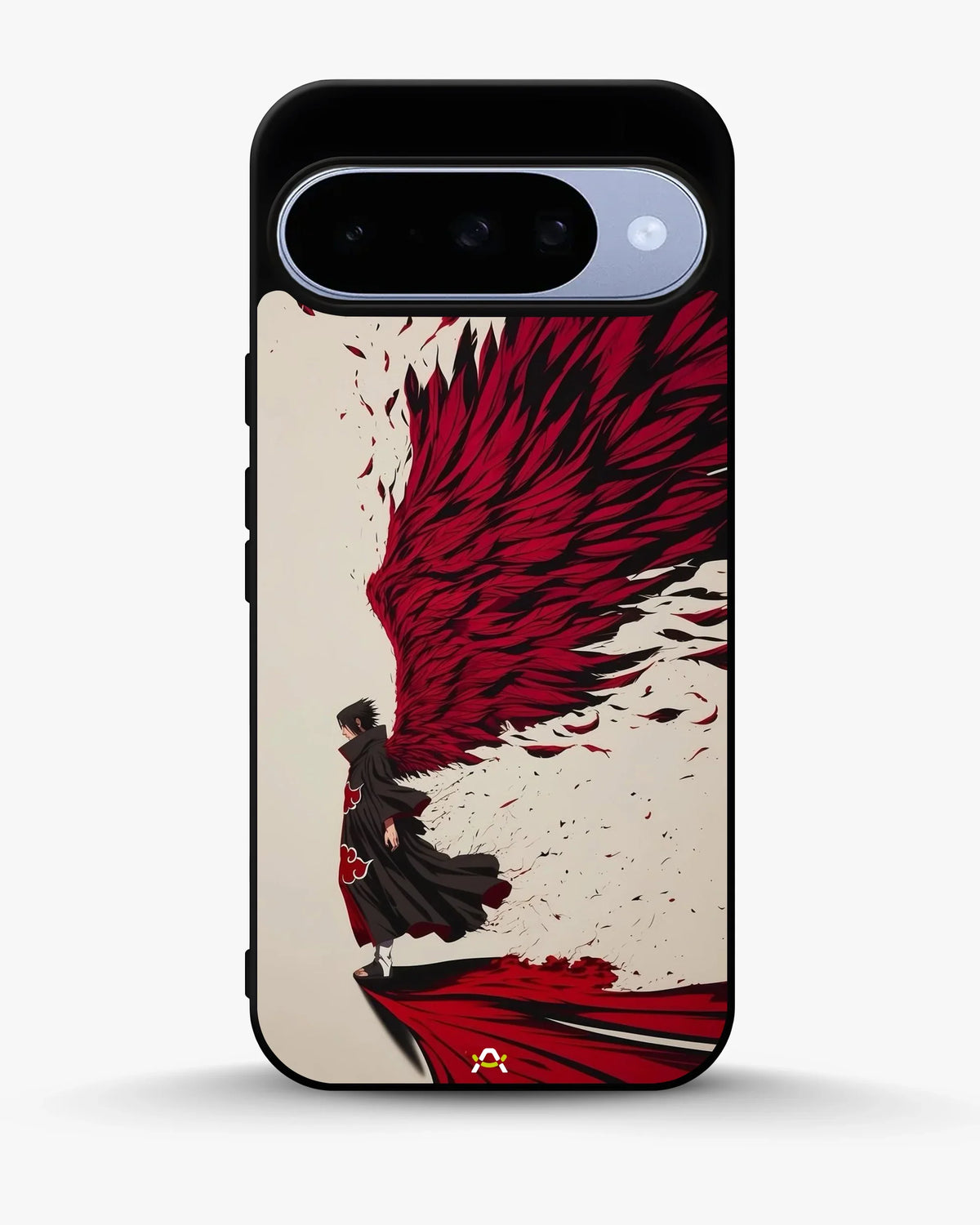 Anime Hero Phone Case - Bold Red & Black Character Print for iPhone, Samsung, Pixel, OnePlus & Vivo