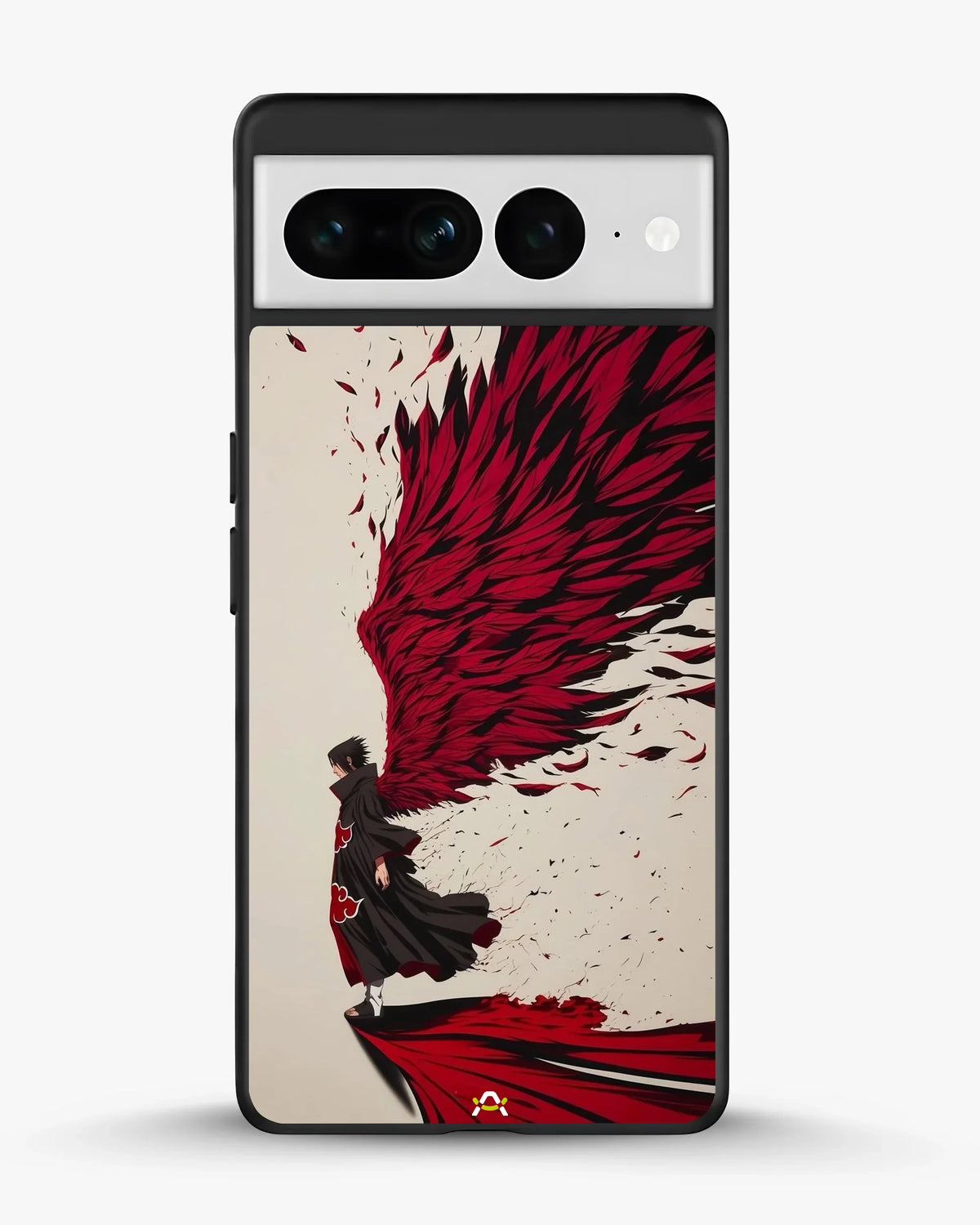 Anime Hero Phone Case - Bold Red & Black Character Print for iPhone, Samsung, Pixel, OnePlus & Vivo