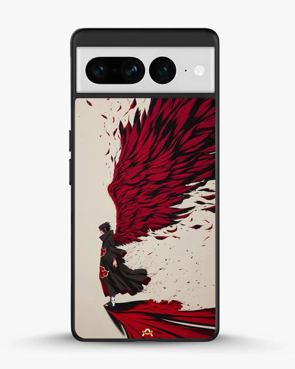 Anime Hero Phone Case - Bold Red & Black Character Print for iPhone, Samsung, Pixel, OnePlus & Vivo