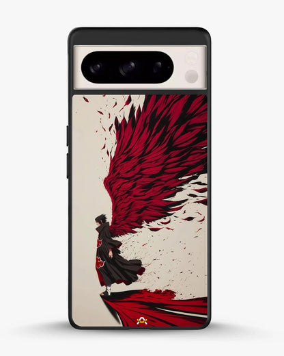 Anime Hero Phone Case - Bold Red & Black Character Print for iPhone, Samsung, Pixel, OnePlus & Vivo