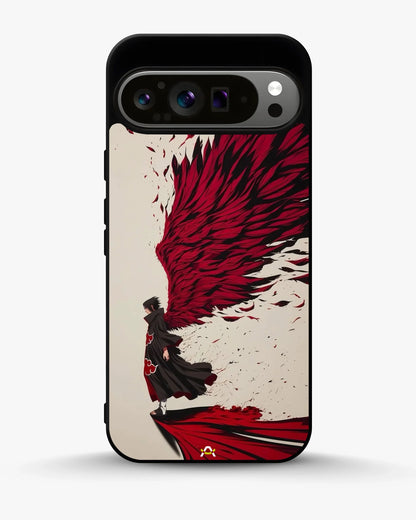 Anime Hero Phone Case - Bold Red & Black Character Print for iPhone, Samsung, Pixel, OnePlus & Vivo