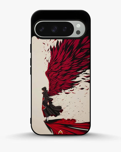 Anime Hero Phone Case - Bold Red & Black Character Print for iPhone, Samsung, Pixel, OnePlus & Vivo